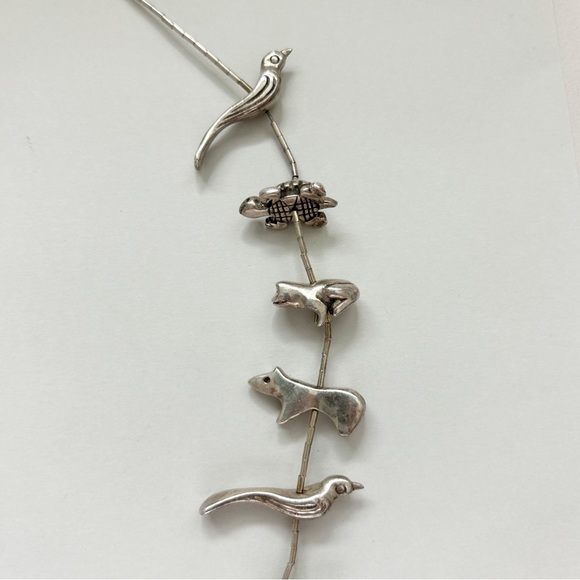 Amazing Vintage Sterling Silver Fetish Necklace - Picture 8 of 15